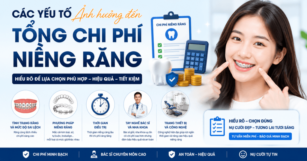 bảng giá niềng răng uy tín