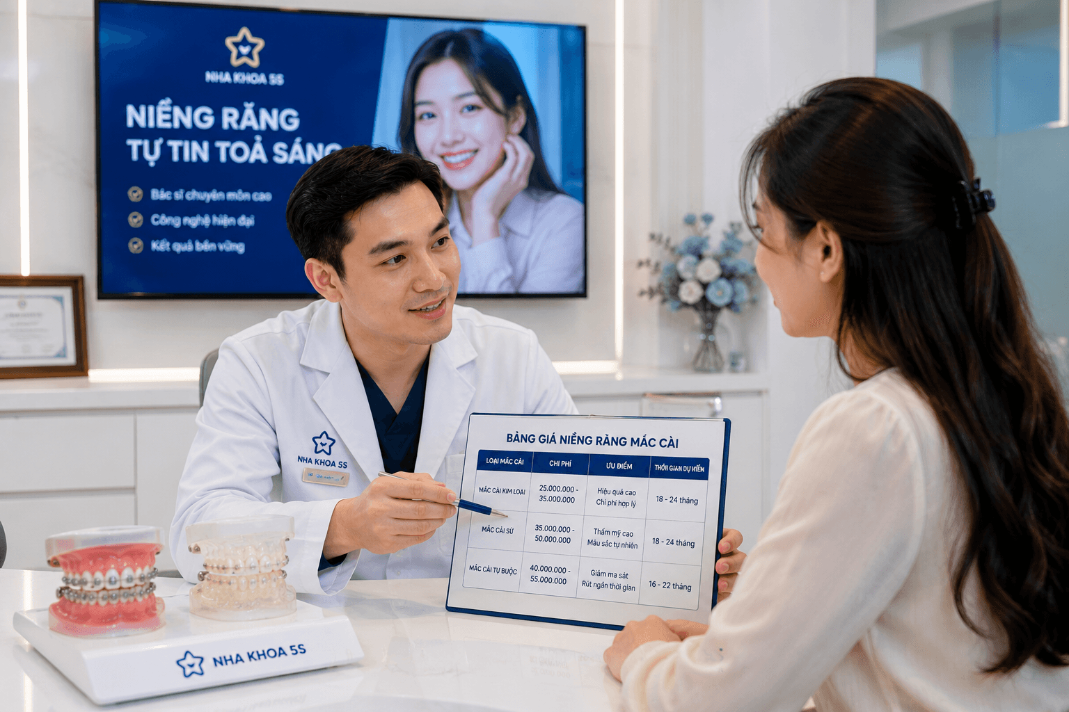 Giá niềng răng mắc cài Gò Vấp phụ thuộc vào tình trạng răng