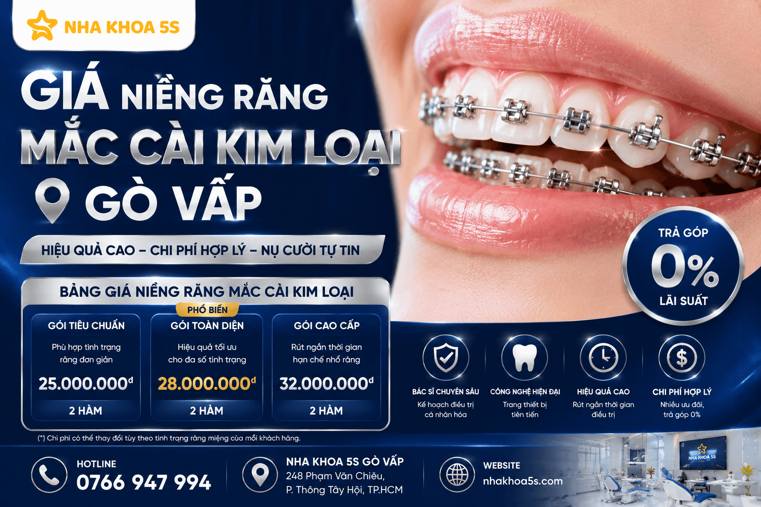 BẢNG GIÁ NIỀNG RĂNG MỚI NHẤT 2026 và cách tiết kiệm chi phí chỉnh nha