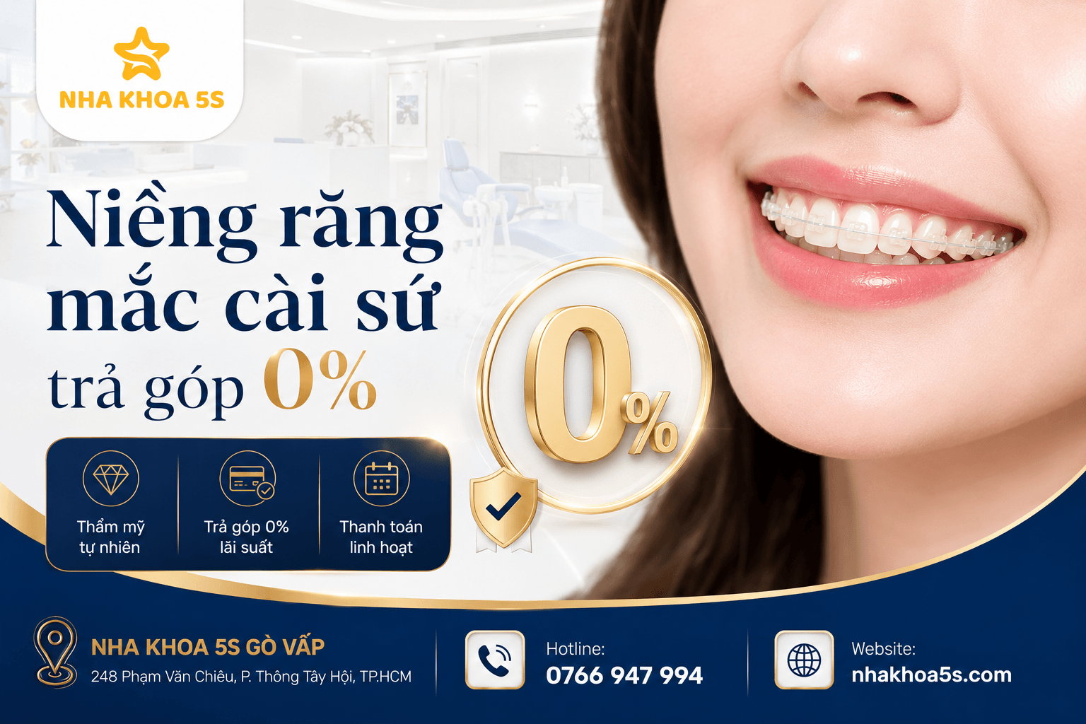 Bảng giá niềng răng trả góp 0 lãi suất và cách tối ưu chi phí chỉnh nha